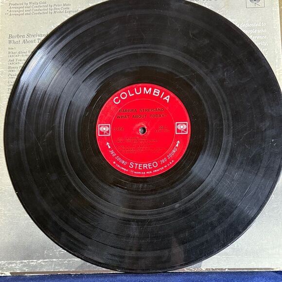 Barbra Streisand sings "What about today." and other hits Columbia Vinyl Record - Picture 4 of 4